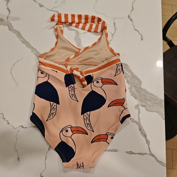 2/25 Tea Collection Toucan Birds Halter Swimsuit - Picture 2 of 8